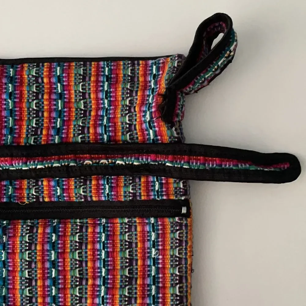 Colorful Woven Unisex Handbag Adjustable Strap